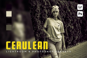 【LR预设】6款复古人像摄影单色胶片后期调色Lightroom预设 6 Cerulean Lightroom and Photoshop Presets