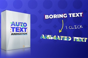 【AE模板】20种炫酷时尚文字标题动画预设 AeJuice – Text Animation