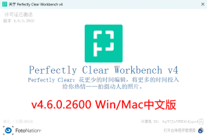 【软件/LR插件】照片自动廋脸美妆滤镜智能清晰调色修图软件 Perfectly Clear WorkBench V4.6.0.2600 Win/Mac中文版