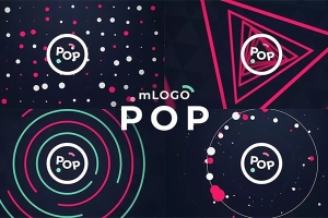 【FCPX插件】30种创意图形LOGO标志展示MG动画 motionVFX – mLogo POP