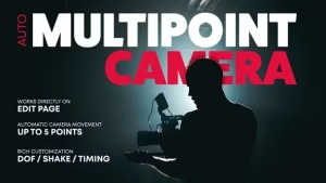 【达芬奇模板】多点控制三维空间透视动画预设 Multipoint Action Camera