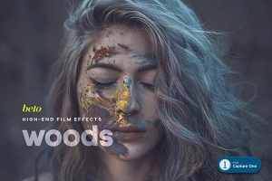 【C1预设】暗黑深沉阴郁情绪摄影调色C1样式预设 Woods – Capture One Style