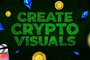 【FCPX插件】20组虚拟数字加密货币图标栏目片头背景转场标题动画 Crypto Pop