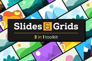 【AE脚本】创建动态网格幻灯片视频墙展示动画脚本工具 Slides & Grids v1.2.0 +使用教程