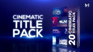 【AE模板】20个电影史诗震撼大片文字标题片头动画 Cinematic Title Pack