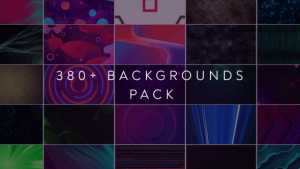 【AE模板】380个精美抽象动态粒子线条渐变图形背景动画 Backgrounds Pack