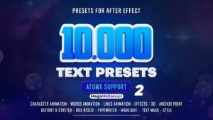 【AE脚本】10000种文字标题缓入缓出字幕特效动画预设 Text Presets v2