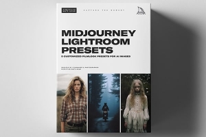 【LR预设】5款电影胶片柔和颗粒智能AI增强摄影调色Lightroom 预设 Christian Mate Grab – Midjourney AI Lightroom Presets