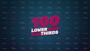 【AE模板】101个现代时尚简约文字标题字幕条动画 Lower Thirds Pack