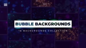 【AE模板】16种炫丽多彩浮动光斑散景背景动画 Bubble Backgrounds