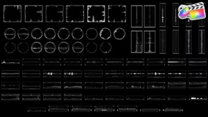 【FCPX插件】82个音乐音频波形元素信息图表图形动画 Infographic Elements Audio Motion