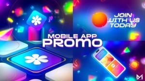 【AE模板】炫彩时尚彩色手机应用程序网页APP复古概念展示动画 Mobile App Promo – Retro Style