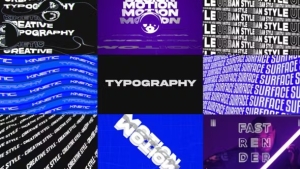 【FCPX插件】100款横屏竖屏创意抽象动态文字标题海报图文排版动画 Kinetic Typography 4.0 汉化版