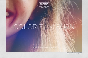 【图片素材】28张复古彩色胶片漏光光晕烧录叠加设计图片素材 Color Film Burn Overlays