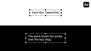 【AE模板】逐字输入打字机效果文字动画 Typewriter Pack