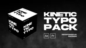 【PR模板】25个创意黑白动力学文字标题排版动画 Kinetic Typography MOGRT