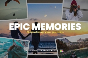 【FCPX插件】42个婚礼爱情回忆记录幻灯片场景标题介绍预设动画 IF Motion – Epic Memories 汉化版