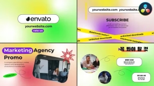 【达芬奇模板】时尚企业商务营销媒体宣传展示图文排版动画 Marketing Agency Promo | DaVinci Resolve