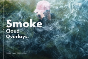 【图片素材】10款飘渺烟雾神秘氛围创意设计图片素材 Smoke Cloud Overlays