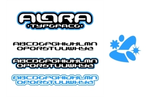 【字体】创意变形连笔科幻卡通游戏艺术排版设计英文字体 HVNTER – Alara Typeface