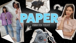【达芬奇模板】创意折纸展开动画生成工具 Unfold Paper Animator