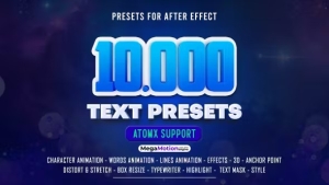 【AE脚本】10000种文字标题缓入缓出字幕特效动画预设 Text Presets v3