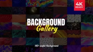 【AE模板】180种炫彩时尚科技运动图形背景循环动画 Background Gallery