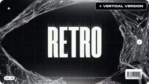 【AE模板】动感时尚复古节奏感文本图形开场动画 Retro Rhythm Opener
