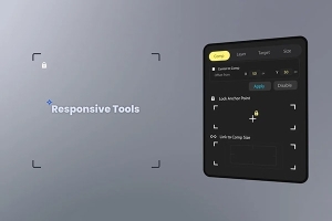 【AE脚本】响应式自适应布局文字动画工具 Responsive Tools v1.0 +使用教程
