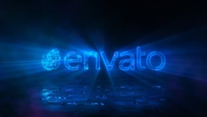 【AE模板】霓虹灯数字游戏LOGO标志展示动画(含模板音乐) Neon Digital Game Logo