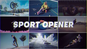 【AE模板】时尚活力体育运动营销宣传开场动画(含模板音乐) Sport Opener