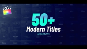 【FCPX插件】50个时尚现代文字标题动画预设 Titles | Final Cut (Toyda – 50 Titles) 汉化版