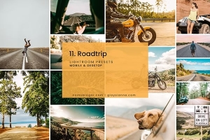 【LR预设】10款户外运动公路旅行风光人文摄影调色Lightroom预设 11. Roadtrip – Lightroom Presets