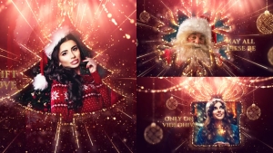 【AE模板】优雅奢华圣诞节日活动视频开场动画 Christmas Opener