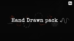 【AE模板】105个手绘涂鸦线条箭头图形符号动画元素 Hand Drawn Doodle Pack | AE