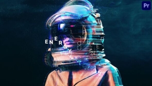 【PR模板】创意时尚科技感能量色彩偏移矩阵图形抖动开场转场动画 Energy Opener and Transitions for Premiere Pro