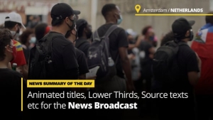 【AE模板】广播电视新闻栏目下标题栏字幕条动画 News Titles – Animated Titles and Lower Thirds for Broadcast News