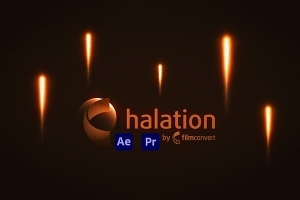 【AE/PR插件】电影胶片视频高光边缘光晕模拟调色效果插件 FilmConvert Halation v1.03 Win/Mac汉化版
