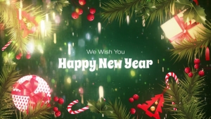 【AE模板】圣诞节快乐祝福宣传告白动画(含模板音乐) Happy New Year Wishes