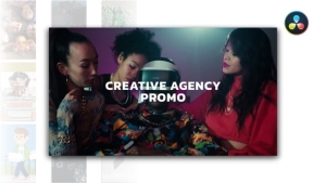 【达芬奇模板】时尚品牌产品活动宣传介绍展示排版动画 Creative Agency Promo for DaVinci Resolve