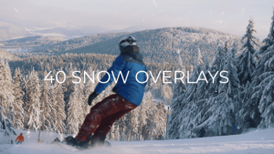 【AE模板】40个冬季下雪雪花视频叠加动画 40 Snow Overlays