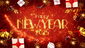 【AE模板】红色喜庆欢迎2025新年倒计时动画 New Year Countdown 2025