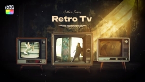 【FCPX插件】复古昏黄黑暗房间电视纪录片回忆场景动画 Retro Tv in Dark Room 汉化版
