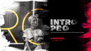 【AE模板】时尚动态笔刷擦除切换文字标题图文宣传开场动画 Intro Pro Package