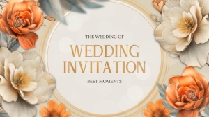 【AE模板】浪漫优雅爱情婚礼相册纪念幻灯片动画 Wedding Invitation Slideshow