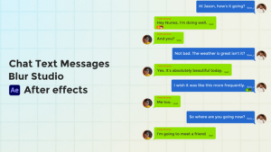 【AE模板】手机短信聊天软件消息气泡弹窗对话动画 Text Messages V2