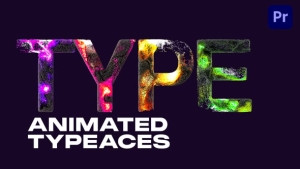 【PR模板】创意3D字符流动粒子运动效果 Animated Particle Typefaces