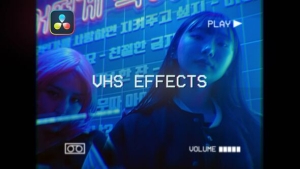 【达芬奇模板】复古老电视信号故障VHS显示效果视频动画 VHS Effects
