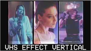 【AE/PR模板】社交媒体短视频复古VHS效果动画 VHS Effect Vertical I TikTok, Shorts, Reels
