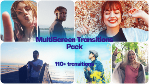 【AE模板】113种视频动态分屏组合排列转场动画 Multiscreen Transitions Pack